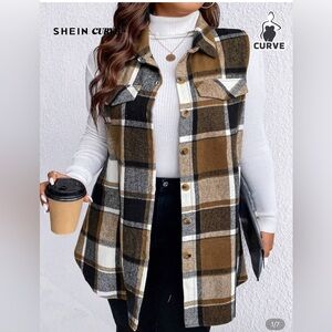 SHEIN Checkered Knit Vest